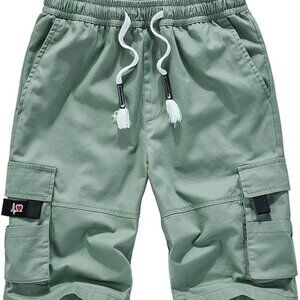NWT Cotton Light Green Cargo Shorts Knee Length, 16-18 XL